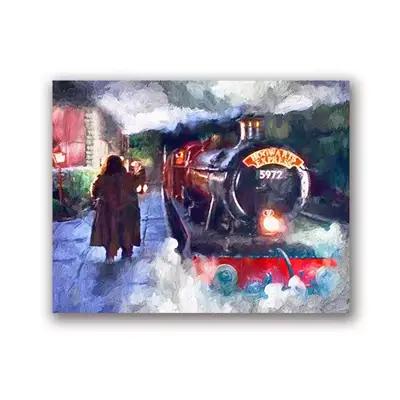 Harry Potter film Art imprime affiches classiques château Express Art tri chapeau toile peinture enf