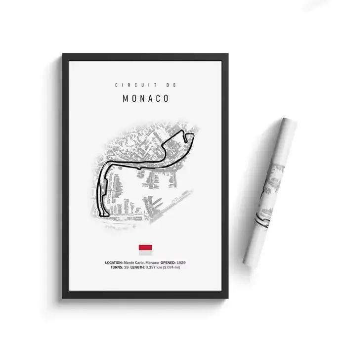 Affiches et imprimés de peinture sur toile, Art mural Vintage noir et blanc, Formule 1, Circuit Imol