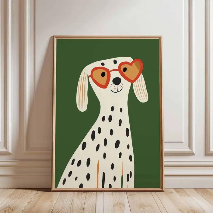 Affiche esthétique minimaliste pour chien, teckel, Bagel, chien, Whippet, caniche, Portrait d'animal
