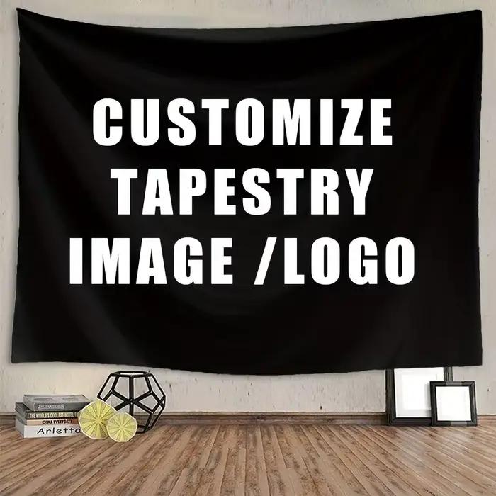 Tapisserie personnalisée avec Photo personnalisée, décoration d'anniversaire, de fête de mariage, ba