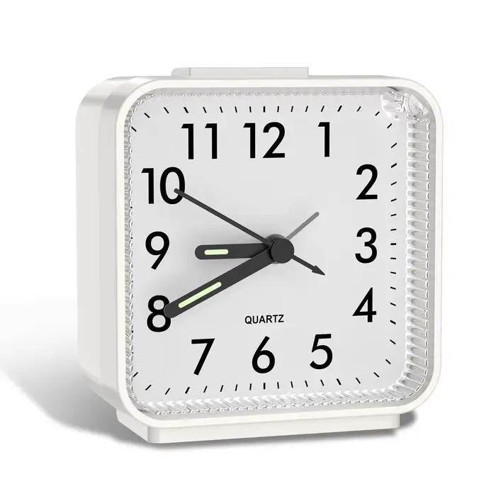 ORIA réveil analogique réveil de chevet classique petite horloge Portable enfants bureau Despertador