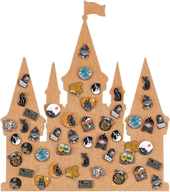 Tableau d'épingles de château, panneau de liège 14.2x11.8 pouces, panneau d'affichage de Bulletin, p
