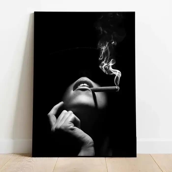 Affiche murale femme nue sexy, peinture murale noir et blanc, décoration moderne pour la maison, ima