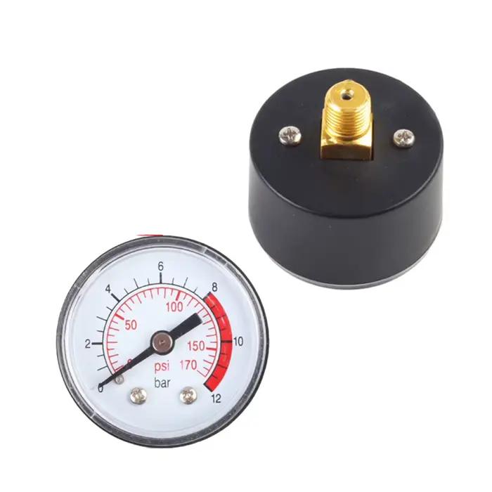 1 manomètre pneumatique hydraulique pour compresseur d'air, 0-12 bars / 0-170 PSI, outil de mesure d