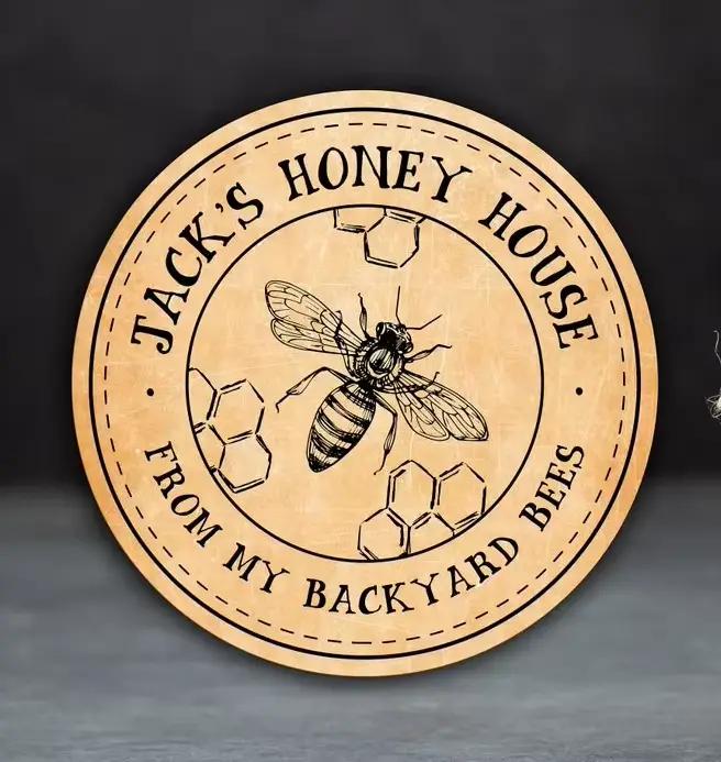 Étiquettes de cadeaux d'abeille à miel, autocollants de miel personnalisés, étiquettes de pot de mie
