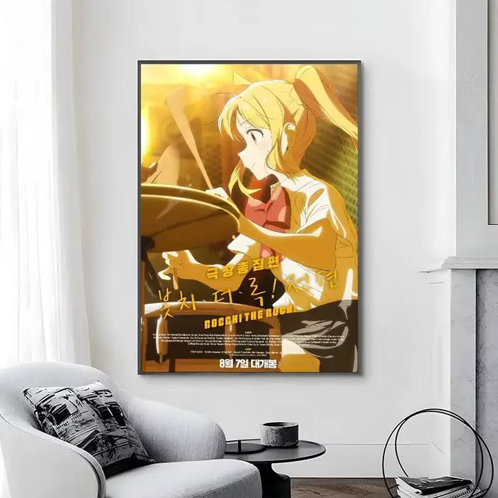 B-Bocchi the Rock Anime affiche toile peinture affiche avec impressions maison chambre salon décorat