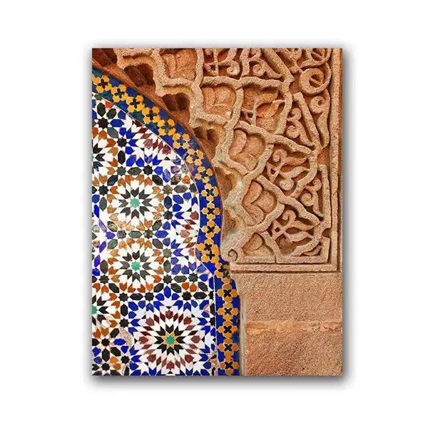 Toile d'art mural marocain imprimé, affiche d'architecture Marrakesh, décor mural Boho, tableau d'ar