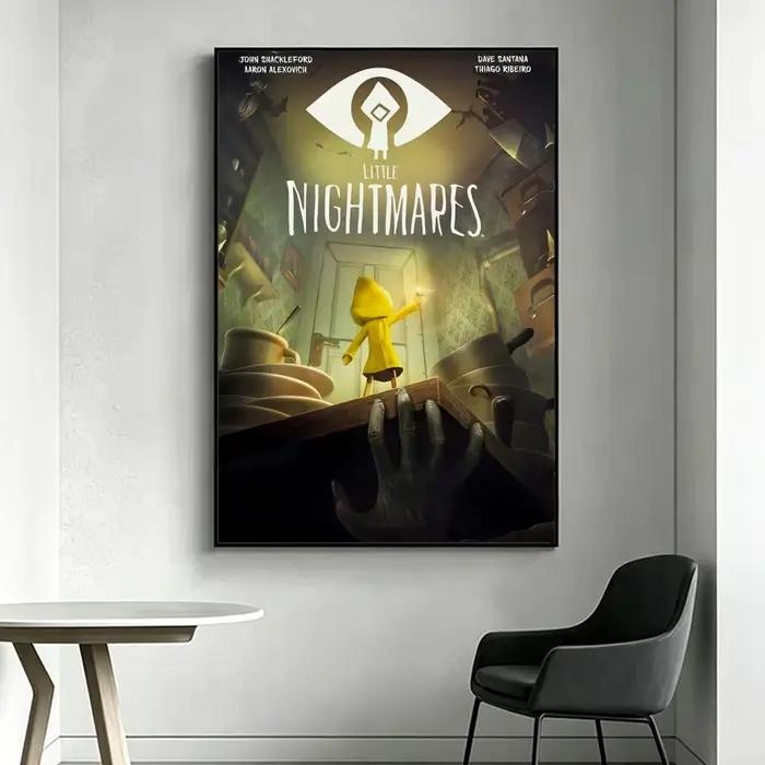 Affiche de jeu Little Nightmares, art HD, imperméable, mur autocollant, décoration esthétique pour l