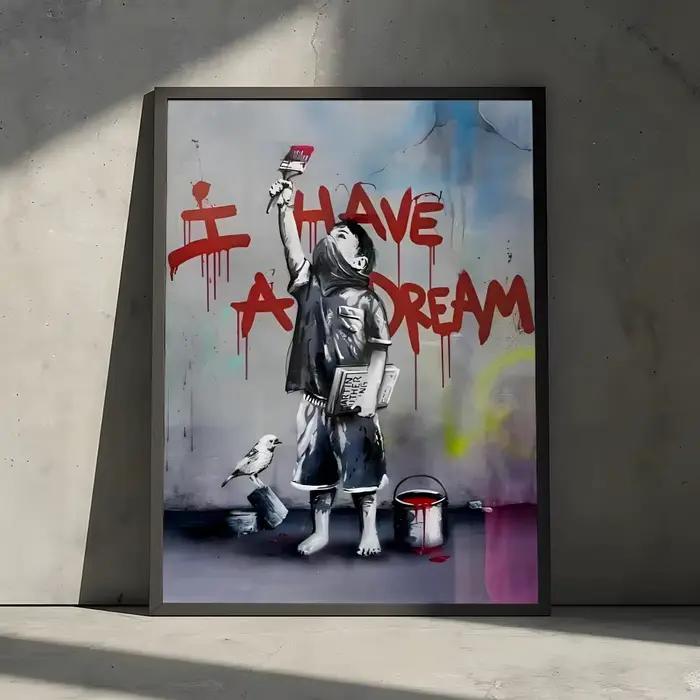 Affiche de graffiti de rue Banksy, autocollants décoratifs pour murs, impression photo murale pour l
