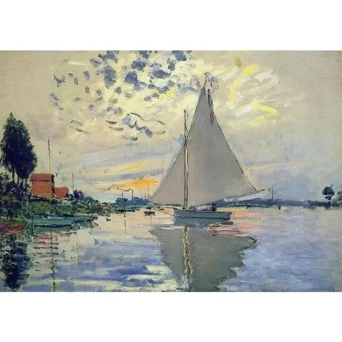Affiche de paysage impressionniste de Claude Monet, toile vintage de jardin champêtre, fleurs, natur
