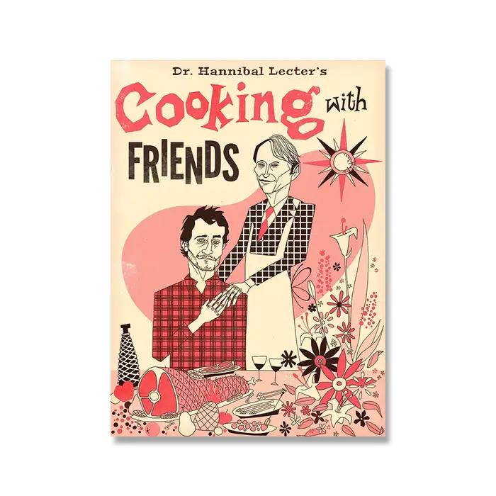 Peinture sur toile de cuisine Hannibal, affiche de livre de cuisine, cuisine avec des amis, impressi