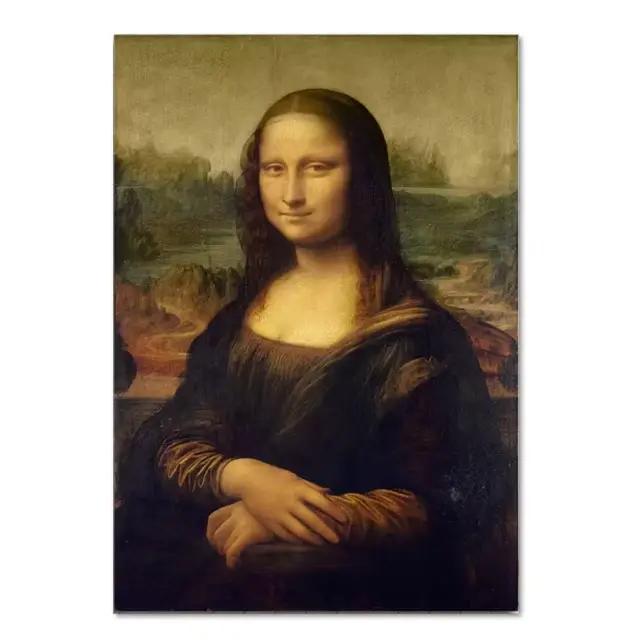 Toile d'art célèbre de Mona Lisa, peintures de Leonardo Da Vinci, affiches et imprimés d'art mural, 
