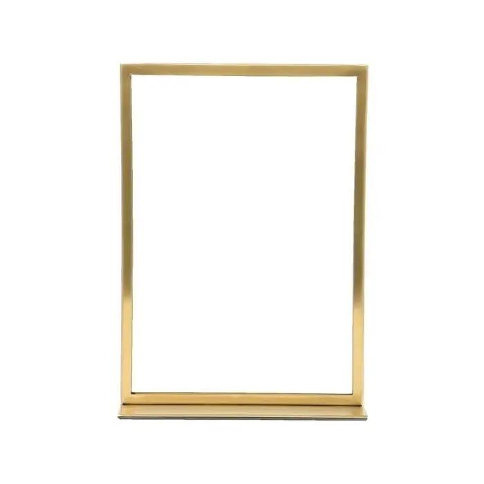 Cadre d'affiche en métal A3, panneau de bureau, Promotion, étiquette de prix, présentoir, Menu, marc