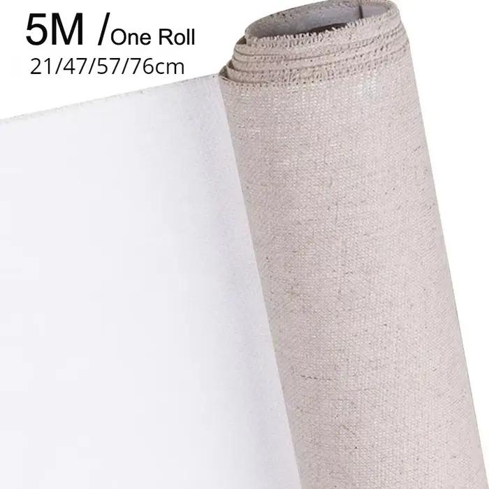 Toile vierge professionnelle pour peinture, couche de peinture à l'huile acrylique, mélange de lin, 