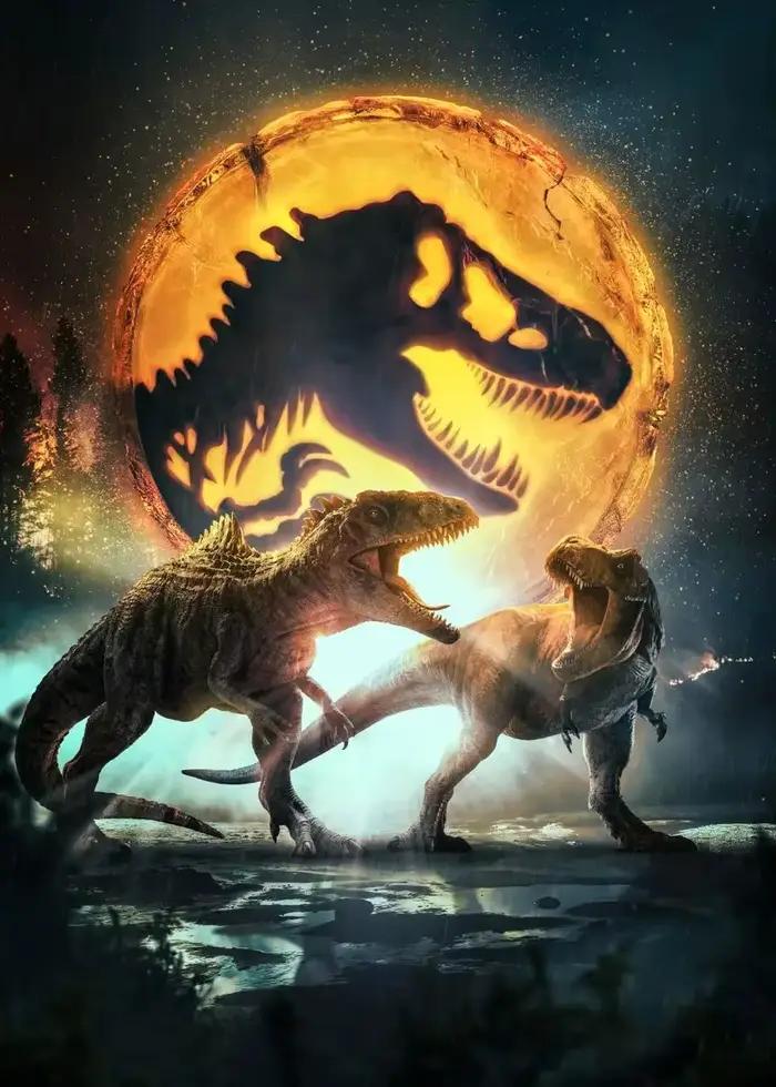 Affiche du film Jurassic World, peinture sur toile de dinosaure Velociraptor, impression HD, tableau