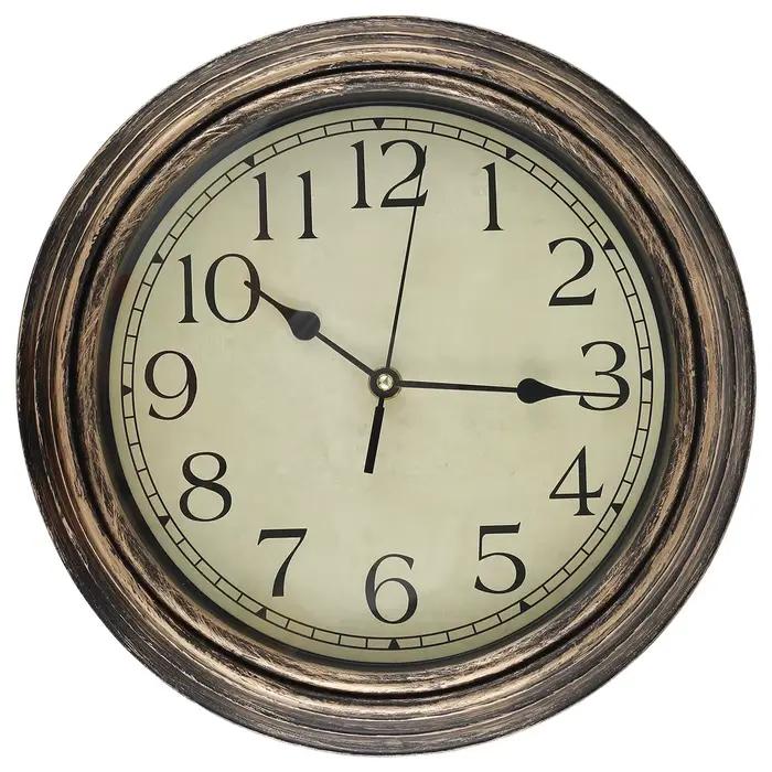 Horloge murale grande taille, horloge murale rétro, horloge silencieuse classique sans tic-tac pour 