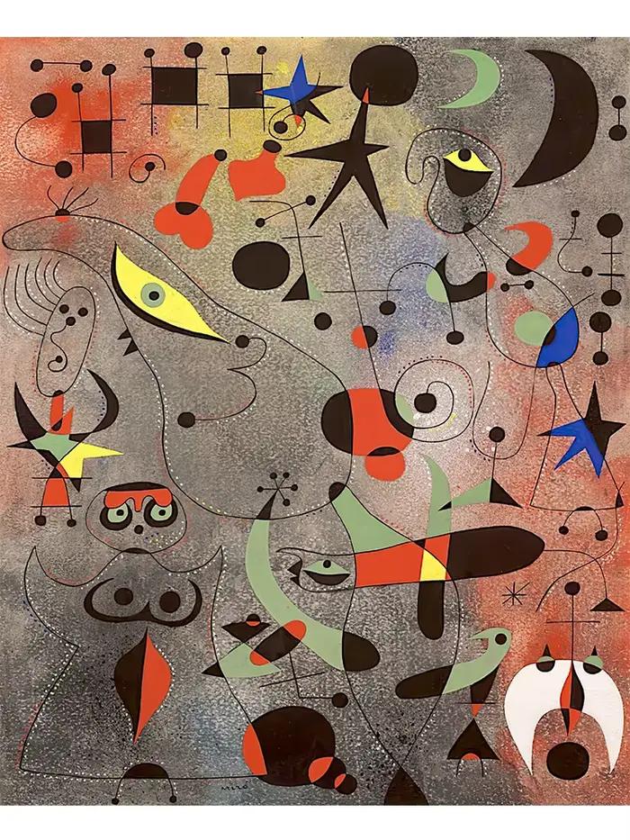 Affiche sur toile abstraite de la célèbre joane Miro, peinture murale rétro pour salon moderne, déco