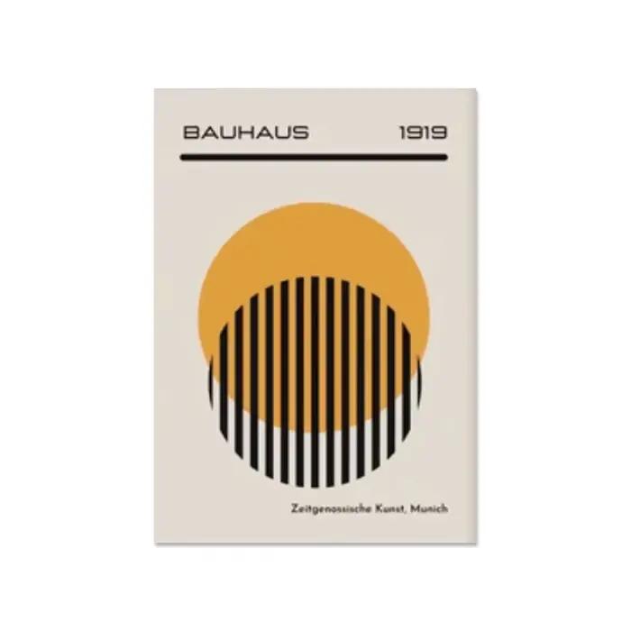 Peinture sur toile 2D, affiches géométriques abstraites Bauhaus du milieu du siècle, art mural, impr