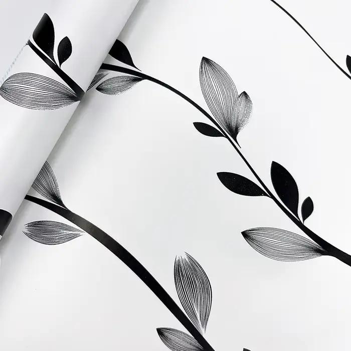 Autocollant de papier peint minimaliste, auto-adhésif Anti-moisissure pour la décoration du dortoir 