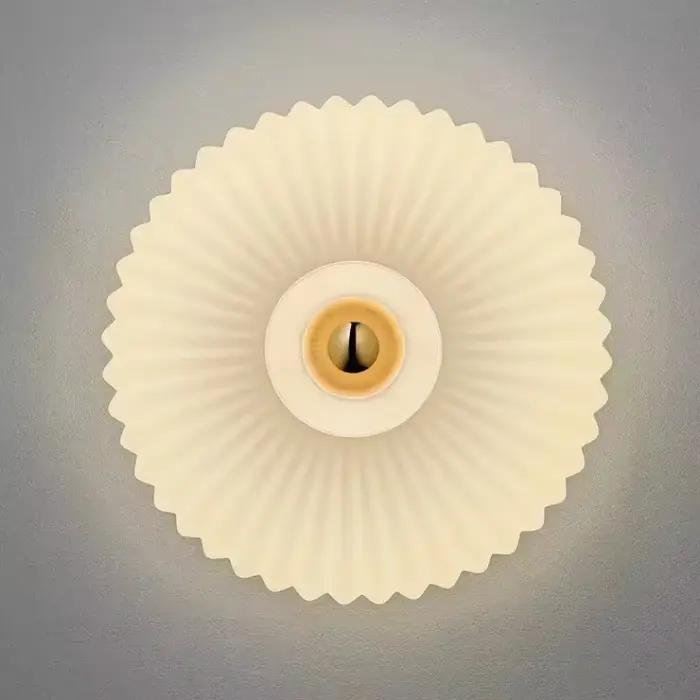 Appliques murales LED nordiques en verre ondulé, luminaires décoratifs pour couloir, allée, escalier