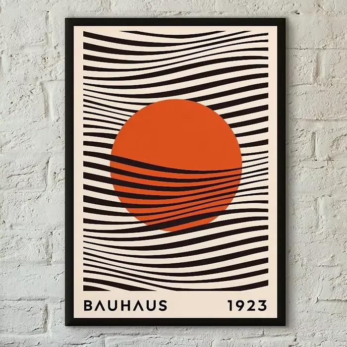 Bauhaus – affiche géométrique moderne et simple, 1 pièce, papier imprimé, maison, salon, chambre à c