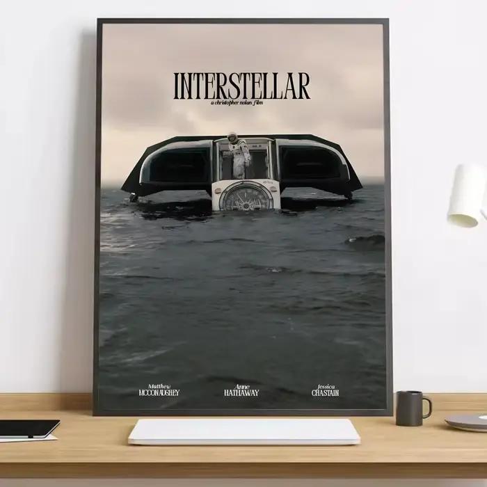 Peinture de film interstellaire, calligraphie HD, affiche sur toile, salon, chambre à coucher, bar, 