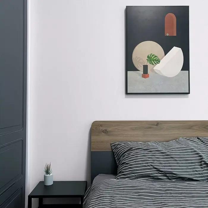 Papier peint auto-adhésif mat imperméable en vinyle blanc, autocollants pour meubles muraux, papier 