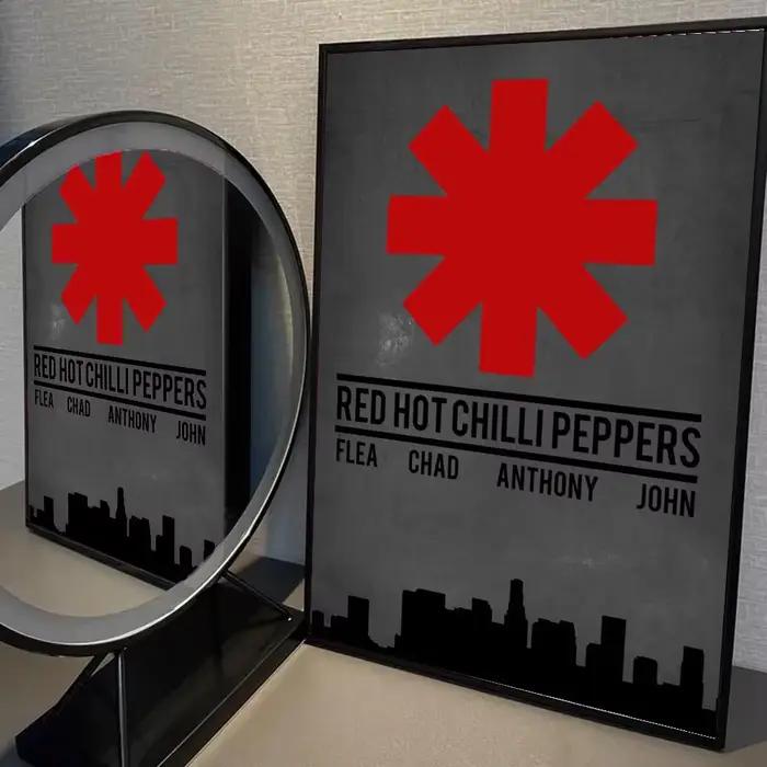 Affiche de piments chauds rouges, 1 pièce, autocollant en papier imperméable, décoration murale pour