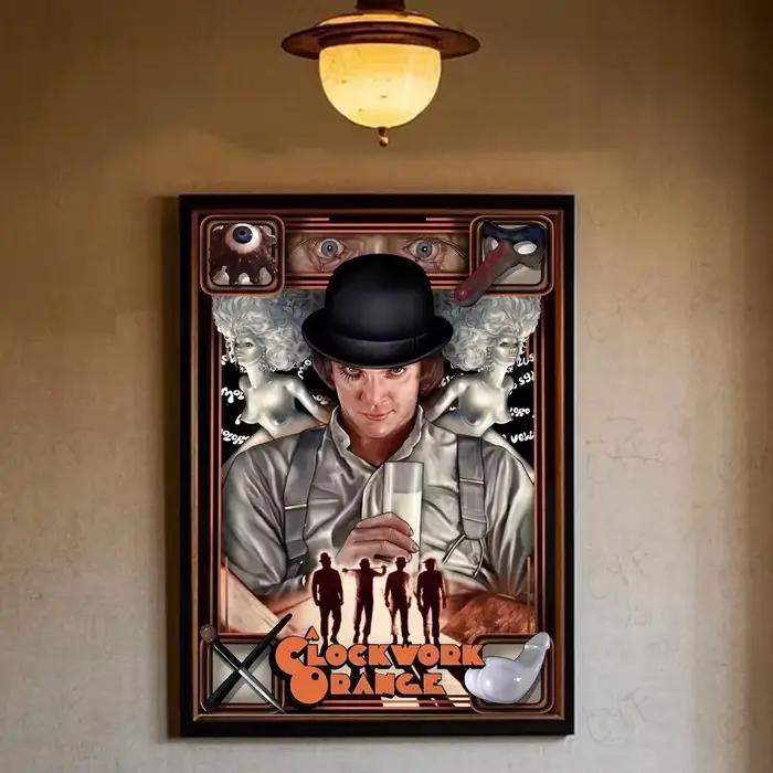 Affiches et impressions sur toile esthétiques du film Clockwork Orange, image d'art murale pour la d
