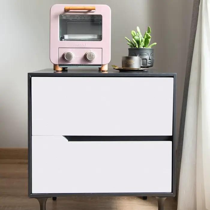Papier peint auto-adhésif mat imperméable en vinyle blanc, autocollants pour meubles muraux, papier 