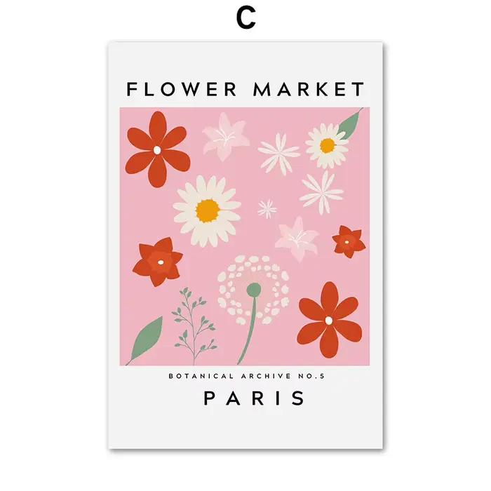 Peintures décoratives, affiches Matisse, fleurs, esthétique, art mural, impressions sur toile, image