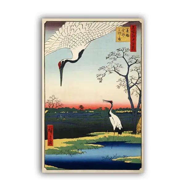 Affiche de Paysage Traditionnel Japonais, Toile d'Art Imprimée, Peinture sur Toile de Style Japonais