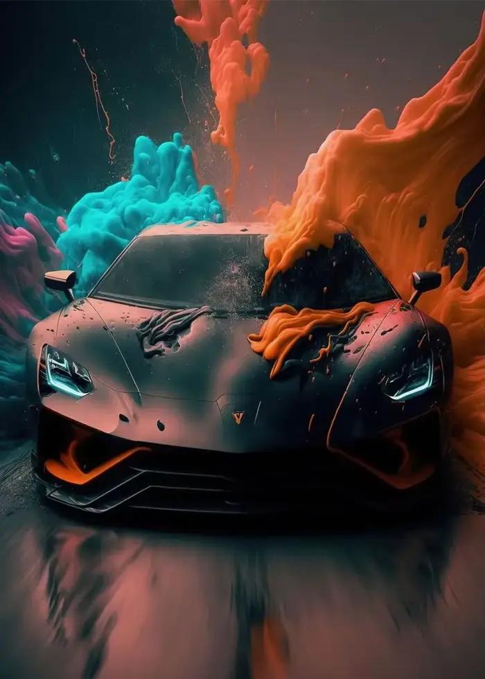 Lamborghini – affiche d'art futuriste moderne, supercar, voitures de Sport, peinture sur toile, imag
