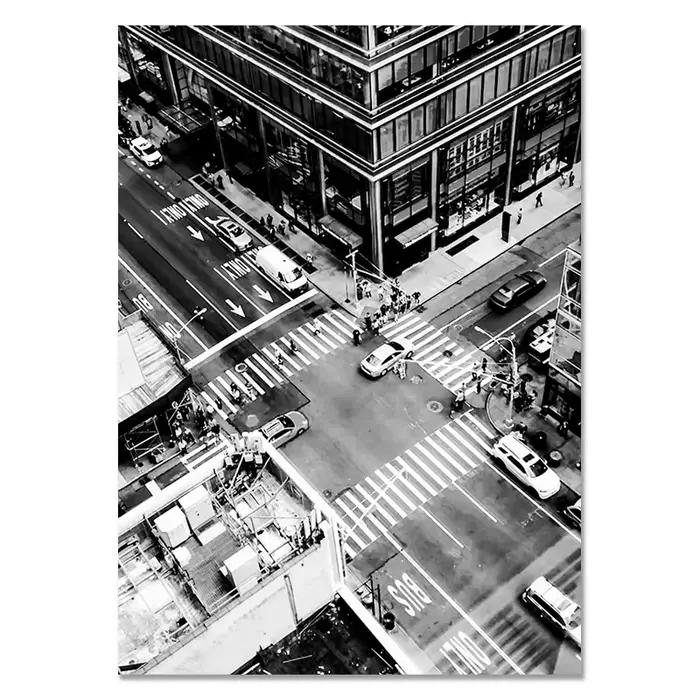 Tableau de New York en noir et blanc, art mural pour salon, peinture décorative, affiche sur toile, 