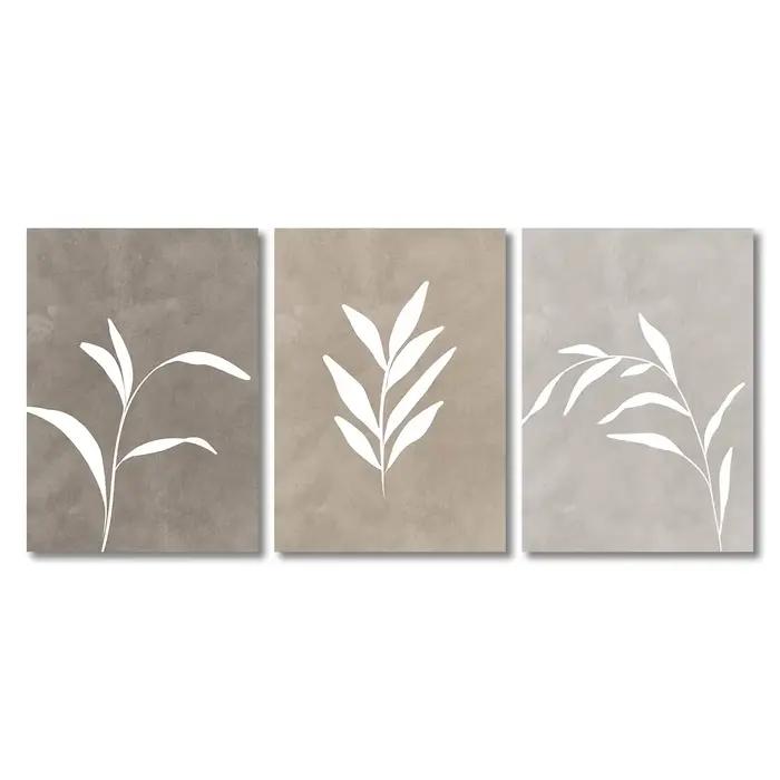 Affiches murales de décoration artistique, tons chauds, cadeaux créatifs pour la maison, 3 pièces, n