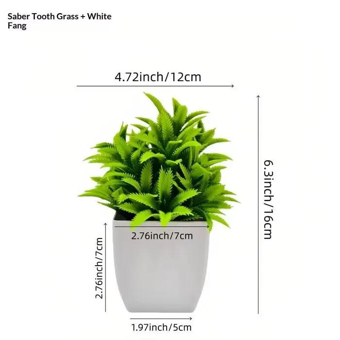 Plantes artificielles en pot avec feuillage réaliste et sans entretien, parfaites pour la décoration