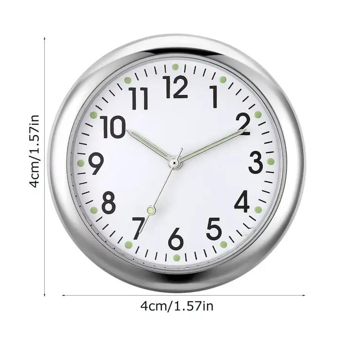Horloge lumineuse pour tableau de bord de voiture, petite horloge analogique à quartz, horloges de r