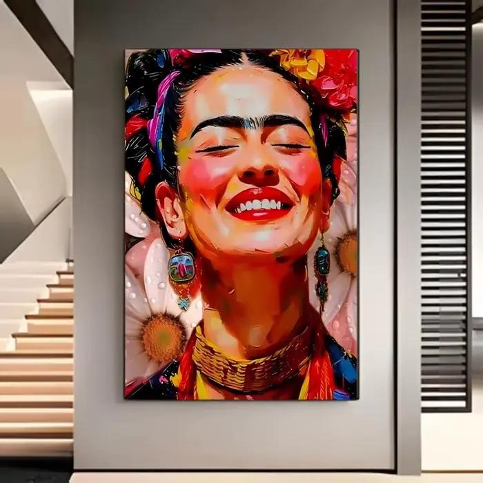 Kit de peinture diamant 5D DIY Frida Kahlo pour décoration murale de la maison, cadeau, mosaïque, en