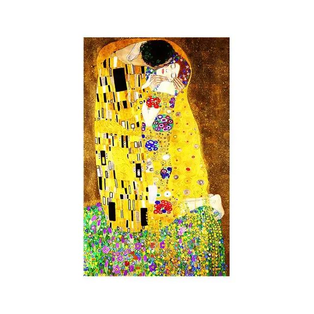 Gustav Klimt Kiss – toile abstraite, imprimés et affiches, répliques célèbres, images murales pour d