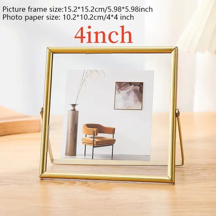 Cadre Photo en acrylique Transparent de Style Simple, 4/6 pouces, pour bricolage d'images faites à l