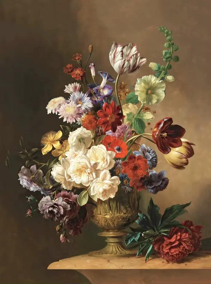 Affiche Vintage colorée nature morte, Art Floral, Rose, œillet, lys, imprimés, peinture sur toile, t