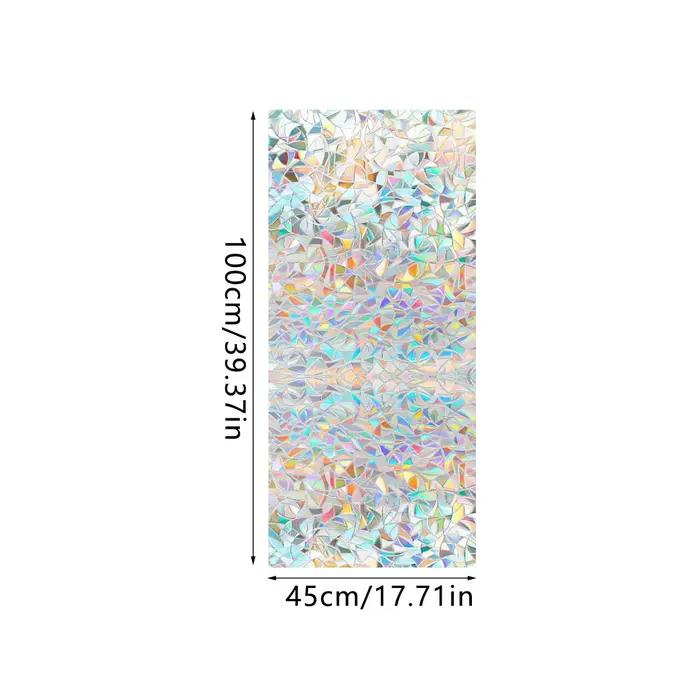 Autocollant en verre croissant attrape-soleil, peinture décorative électrostatique arc-en-ciel, auto