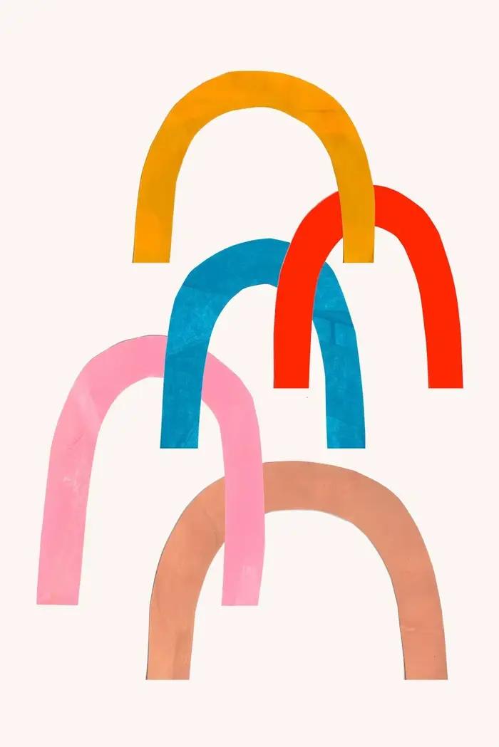 Peinture sur toile murale, imprimés géométriques minimalistes, images d'art au trait moderne, décor 