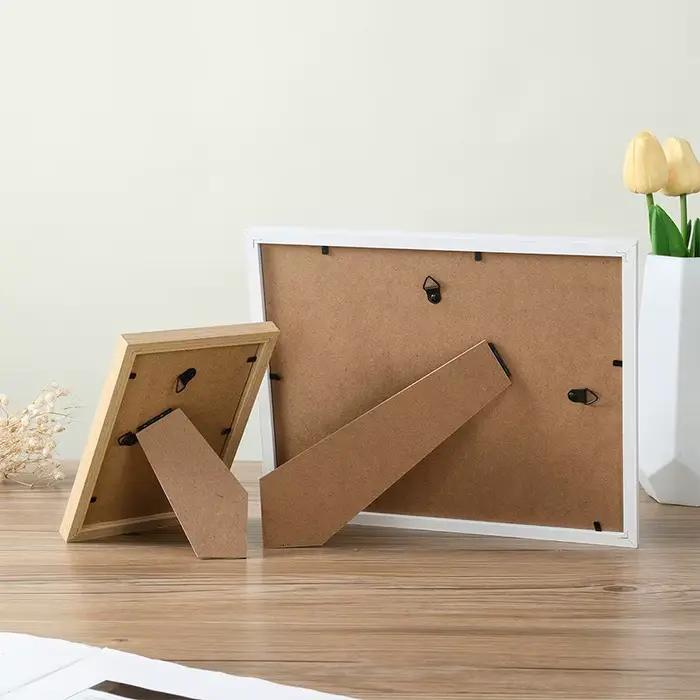 3 pièces cadres Photo en bois pour mur Photo 10X15 15X20 20X25 A4 cadre Photo support pour photos Ph