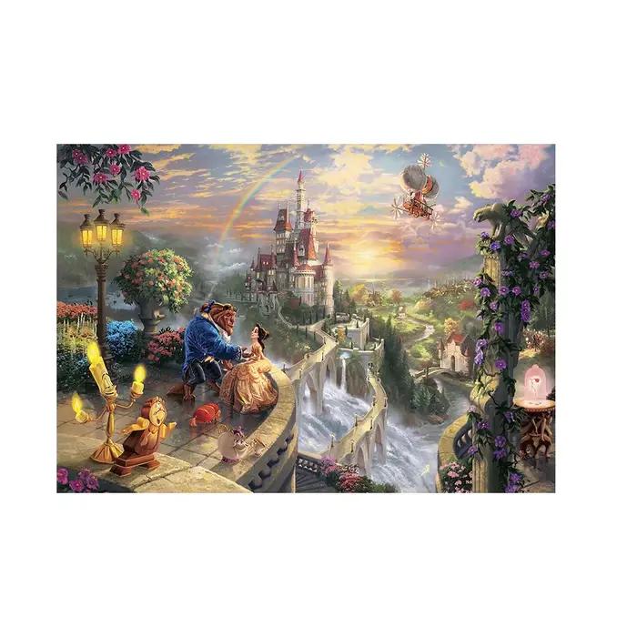 Affiche d'art mural Disney Mickey & Minnie, toile blanche-neige imprimée la petite sirène, peinture 
