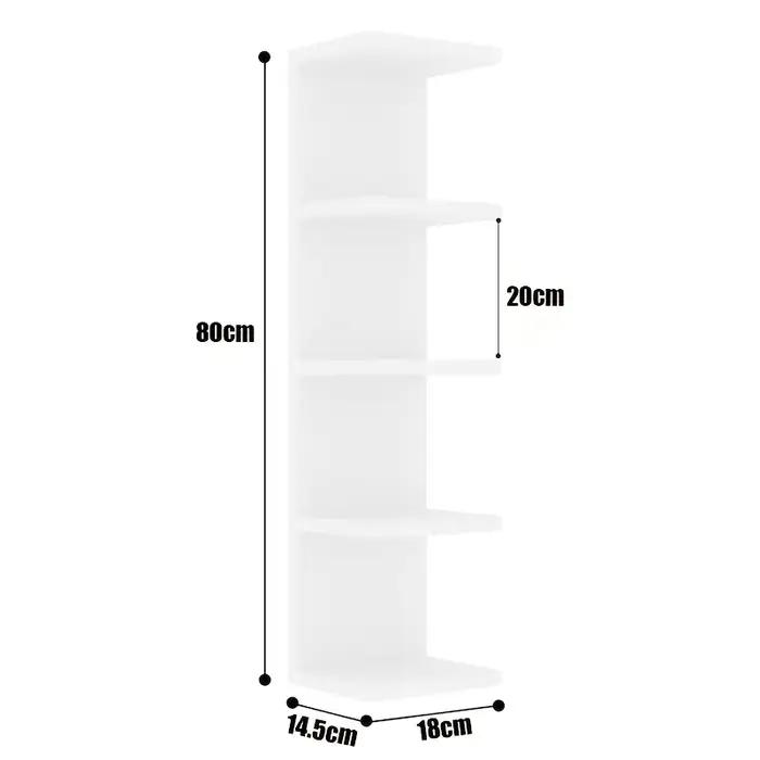 Étagère murale verticale minimaliste moderne, organisateur de rangement mural multi-niveaux, présent