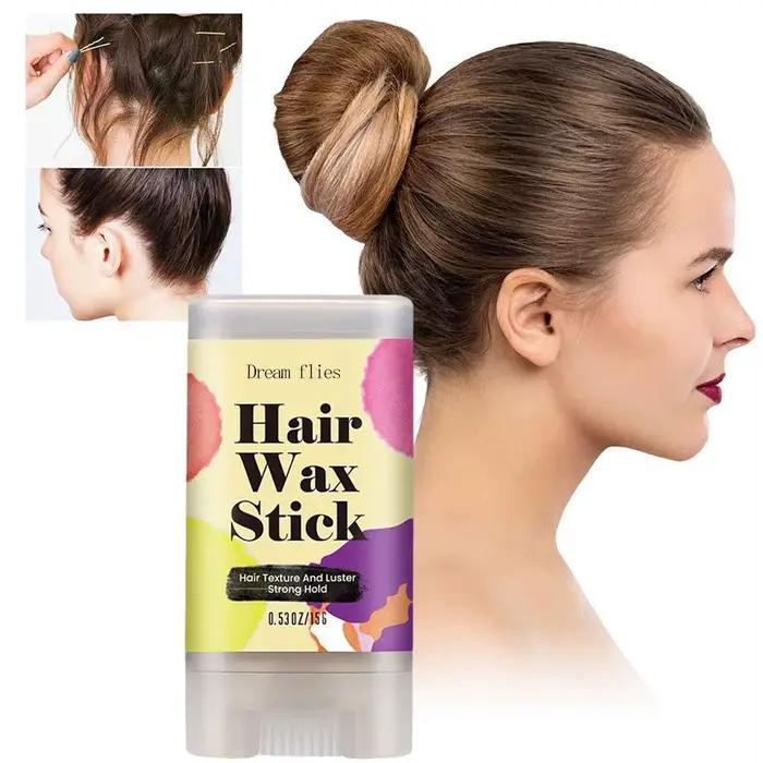 Bâton de cire à cheveux Portable 15g, bâton de cire de coiffure, bâton de moulage de cheveux, cire à