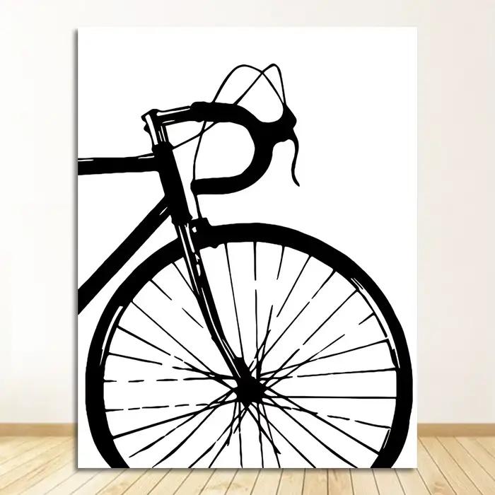 Peinture murale de motivation, images d'art, imprimés et affiches de vélo, cadeau pour chambre d'enf