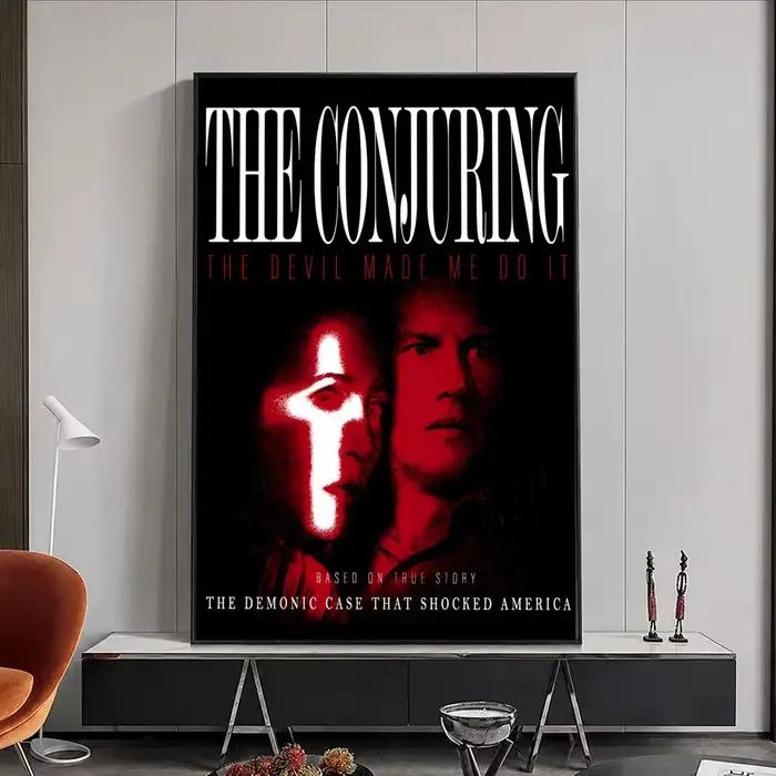 Affiche du film The Conjuring, autocollant mural imperméable, auto-adhésif, Art HD, décoration de ch