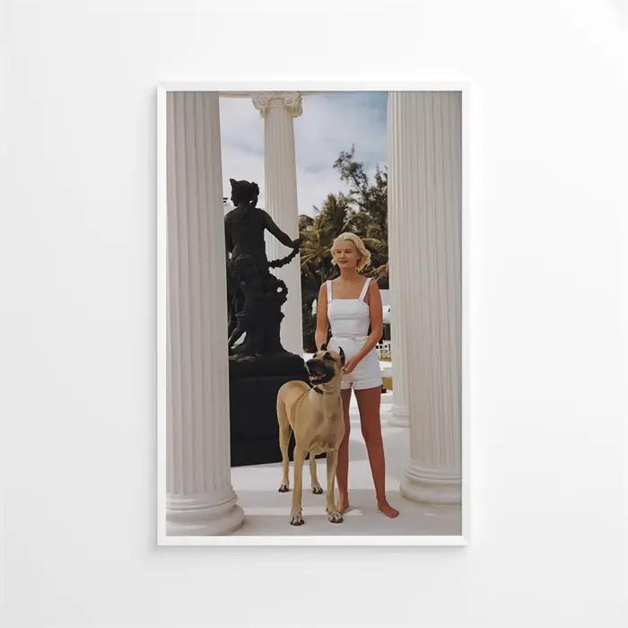 Schlankes tablier Marisa Berenson impression affiche plage piscine toile peinture maison chambre sal